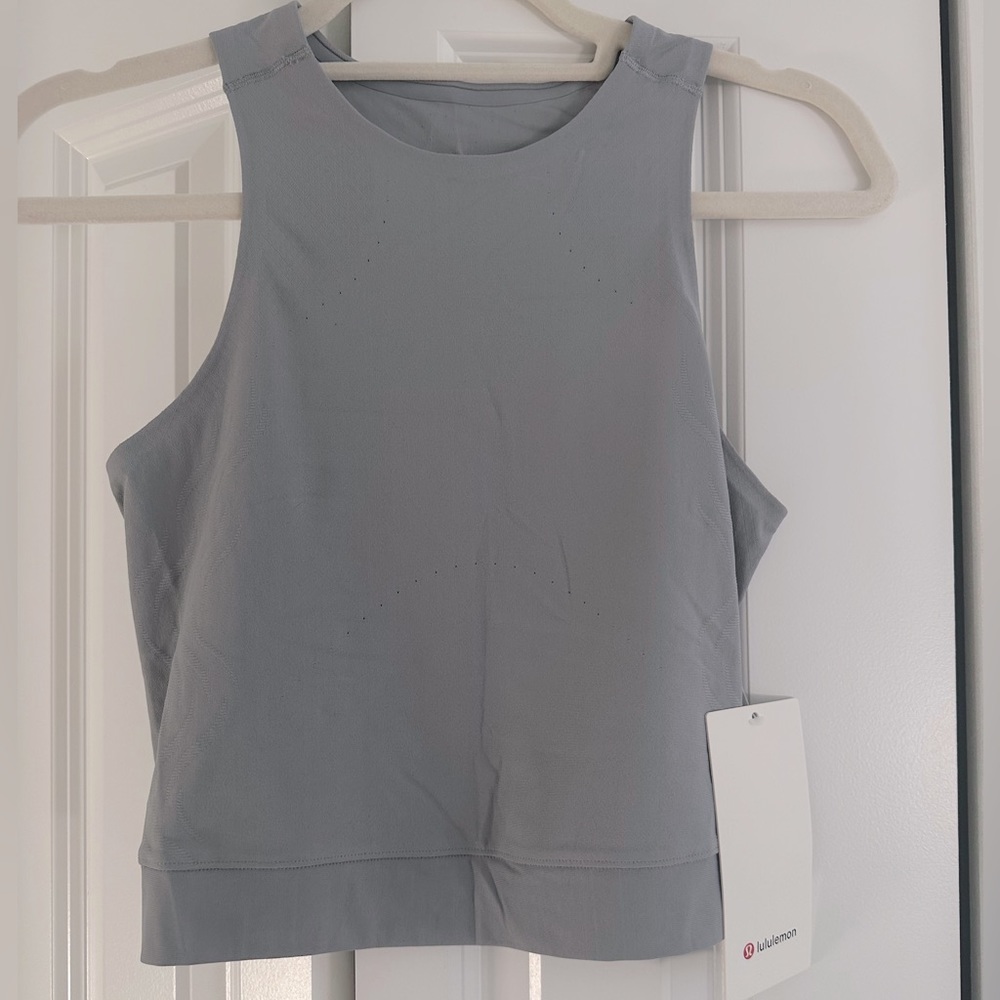 Lululemon NWT SenseKnit Running Tank Top Rhino Grey - Picture 3 of 5
